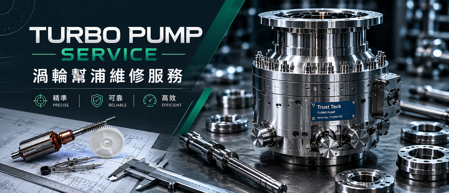 Turbo Pump維修 | 渦輪分子幫浦維修 | Turbo Pump repair | 真空幫浦維修